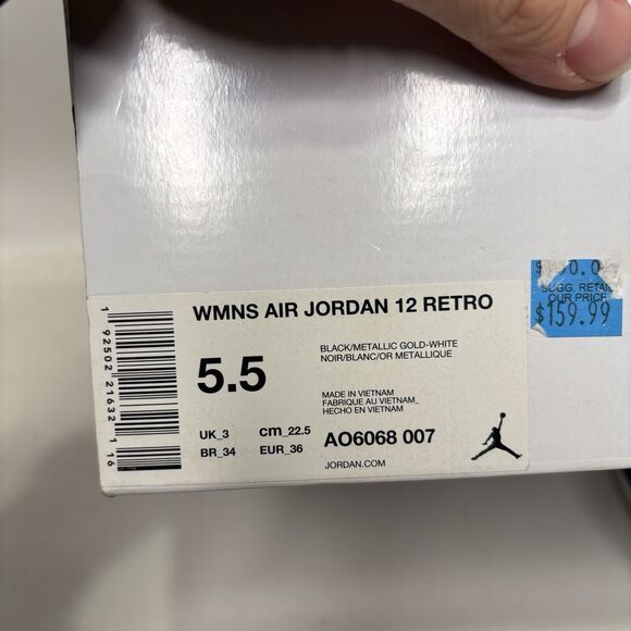 Nike Air Jordan 12 Retro WMNS “Reptile/Black Gold” 2024 - Picture 6 of 6